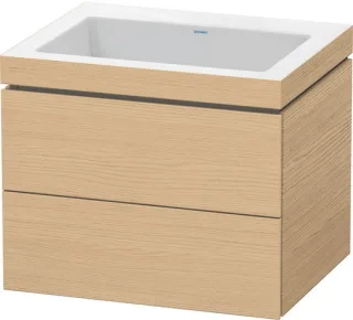 Duravit L-Cube c-bonded Set wandhängend Natur Eiche Matt 600x480x500 mm - LC6926N3030 LC6926N3030