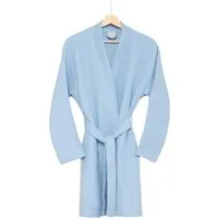 Egeria Morgenmantel Harmony Kimono, Baumwolle, Kimono-Kragen, Gürtel, Mussselinstoff