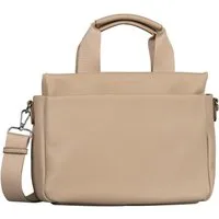 TOM TAILOR Shopper Rella, aus fein genarbtem Material mit farblich passendem Gewebeband