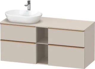 Duravit D-Neo Konsolenwaschtischunterbau wandhängend Taupe Matt 1400x550x664 mm - DE4970L04910000 DE4970L04910000