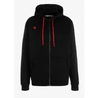 Wilson Trainingsjacke Fundamentals Cotton Zip mit Kapuze (Baumwolle) schwarz Herren