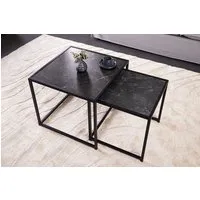riess-ambiente Beistelltisch SLIM LINE 50cm graphit / schwarz (Set, 2-St., 2x Beistelltisch), Wohnzimmer · Design · Metall · Industrial