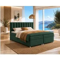 Best for Home Boxspringbett Trinity K-10 mit zwei Bettkasten Premium mit Komfort Topper – modern (Doppelbett mit Stauraum, Federkernmatratze, gepolstertes Kopfteil, Doppelbett versch. Größen, 140x200 160x200 180x200 200x200 cm), Handwerksqualität, TO