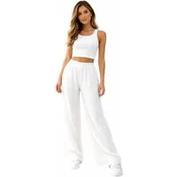 Worldclassca Stoffhose Worldclassca Musselin Stoff Hose Freizeit Sommer Leichte Musselinhose Neue Kollektion - Stilvolle und gemütliche Sommer Mode für Damen