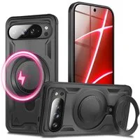 Nalia Smartphone-Hülle Google Pixel 10 Pro 16 cm (6,3 Zoll), Military Armor Case / MagSafe / Extrem Schutz / 360° Ring / Outdoor