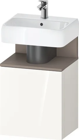 Duravit Qatego Waschtischunterbau wandhängend Weiß Hochglanz 440x350x645 mm - QA4076L43220000 QA4076L43220000