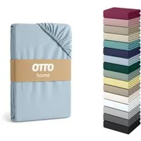 OTTO home Spannbettlaken PHYSALIS Comfort 100% Baumwolle, 150 g/m², Jersey, Gummizug: rundum, (2 Stück), Bettlaken bis 20 cm Matratzenhöhe, weich, bügelfrei, optimaler Sitz