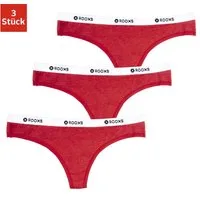 ROOXS Tanga Unterwäsche Damen String Unterhosen (3-St) Baumwolle Tanga
