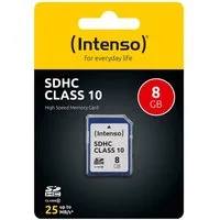 Intenso Intenso SDHC Karte 8GB Speicherkarte Class 10 Speicherkarte