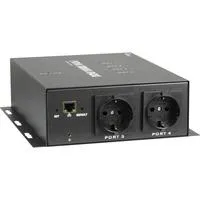 PDU SA-0416EU, 16A, Steckdosenleiste schwarz, 4 schaltbare Steckdosen