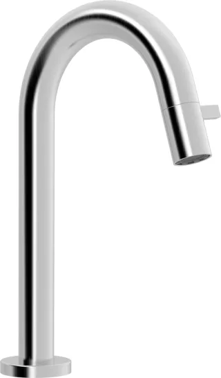Hansa Einhandmischer Waschtisch-Batterie HANSANOVA Style 5091, mm DN15 Stahl gebürstet, 5091810180 5091810180