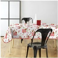 Douceur d'intérieur Tischdecke Tischdecke mit fruchtigem Muster CERISE, 140 x 240 cm, Kunststoff (Tischdecken 1-tlg)