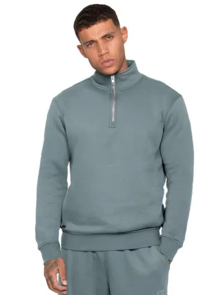 Enzo Milano | Herren Sweatshirt mit Halbem Reißverschluss