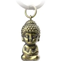 FABACH Schlüsselanhänger Buddha aus Metall - Karma Anhänger - Mini-Buddha Glücksbringer