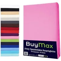 Buymax Spannbettlaken Wasserbett Spannbettlaken für Boxspringbetten Matratzen bis 35 cm Höhe, Jersey, Gummizug: Rundumgummi, (1 Stück), Spannbetttuch 97% Baumwolle, 3% Elasthan, atmungsaktiv, 40 cm Steghöhe