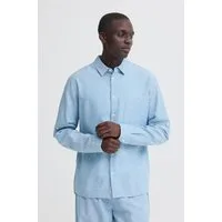 Blend Langarmhemd BHABAN SHIRT PP NOOS mit normalem Hemdkragen, Regular Fit, in Leinenoptik