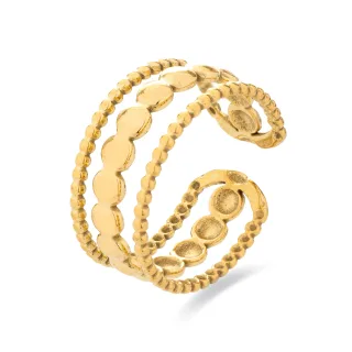 Luxenter rhodinierter Ring - Faini