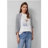s.Oliver Poncho Indoor-Poncho Leichter Strick-Poncho aus Baumwollmix in O-Shape