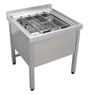 KWC Aquarotter Standausguss, SIRIUS, Edelstahl, 650x650x598 mm, Klapprost, verschweißt, 2000057046 2000057046