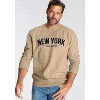 H.I.S Sweater Langarm, lockere Passform, bestickte Optik, Rundhalsausschnitt