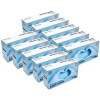 IEA Medical Einweghandschuhe Nitril-Handschuhe blau (1000-St., 10x100er Box) puderfrei, latexfrei, Hygiene-, Schutz-, Untersuchungshandschuhe