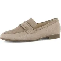 Gabor FLORENZ Slipper, Blockabsatz, Schlupfschuh, Businessschuh mit Zierriegel, G-Weite
