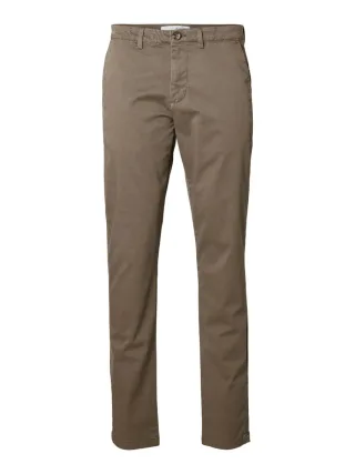Selected - Slim Fit Flex Chino grau - Gr. - 30/32