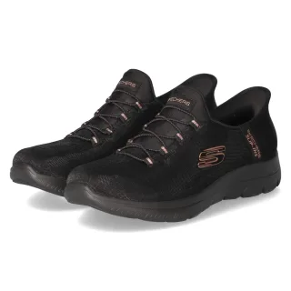 Skechers Slip Ins Sneaker GLASSY NIGHT - Gr. 37 - Schwarz - Textil