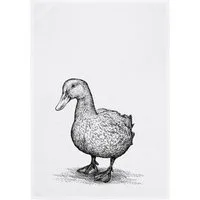 17,30 Hamburg Geschirrtuch Ente, Grau, (1-tlg), 50x70cm, Siebdruck