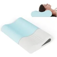 ROYGBIV Nackenstützkissen Memory Foam, Orthopädisches Kissen mit 2 Höhen, Seitenschlafer, Ruckenschlafer, Bauchschlafer, für Allergiker geeignet