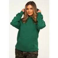 behype Hoodie BHPERTH Damen Basic Oversized Kapuzensweatshirt Raglan Kapuzenpullover Sweater