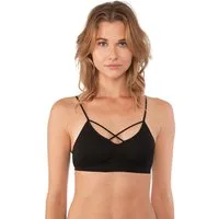 Fabio Farini Sport-BH Sport-BH - Damen nahtlose Sport-Bustier aus atmungsaktiven Material (Packung, 1-tlg) bügellos, mit Spaghettiträgern