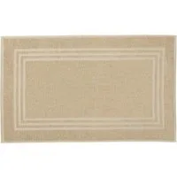 Kleine Wolke Badematte Lodge, Badvorleger, Höhe 80 mm, beidseitig nutzbar, Baumwolle, rechteckig, Badteppich, Frottier-Qualität, Uni Farben, mit Bordüre
