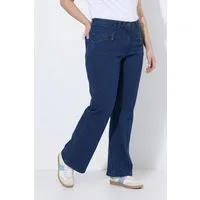 Ulla Popken Regular-fit-Jeans Jeans Mony weites Bein Reißverschlusstaschen