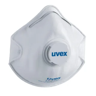 uvex silv-Air classic 2210 Atemschutzmaske FFP1 mit Ausatemventil weiß one size - 8762110