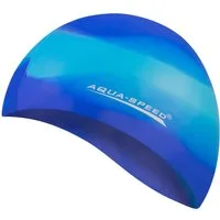 Aqua Speed Badekappe Farbige Silikon Badekappe – Stylisches Design für Pool & See (Robust & elastisch – ideal für alle Schwimmarten), Leicht & stabil – kein Einschnüren oder Drücken
