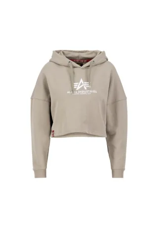 Basic Cropped Oversize Hoodie Women
