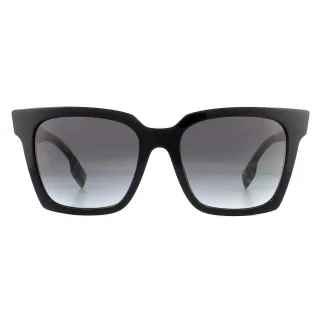 Burberry Sonnenbrille BE4335 39298G Schwarz Grau Verlauf