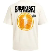 Neverless Oversize-Shirt Herren T-Shirt - Breakfast of the Champions - Oversized Relaxed Fit mit Print