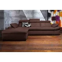 exxpo - sofa fashion Ecksofa Salerno, Funktionssofa, Breite 280cm, hoher Sitzkomfort, L-Form, inkl. Kopf- und Armteilverstellung, wahlweise mit Bettfunktion