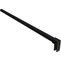 Glaszentrum Hagen Duschwanne Schwarz Stabilisator Stange Eckig 65-120cm für Duschwand & Duschkabine