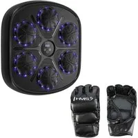 HMS Boxstation Boxmaschine Bluetooth Musik LED Intelligente Boxing Machine, mit Handschuhen