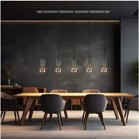 GLOBO LIGHTING LED-Hängeleuchte, Leuchtmittel inklusive, Warmweiß, Hängeleuchte Esszimmerlampe Höhenverstellbar Filament LED H 120 cm