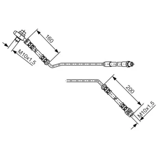 Bosch Bremsschlauch hinten BMW X5 E53