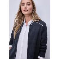STREET ONE Sweatjacke aus elastischem Materialmix