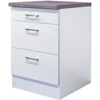 Flex-Well Unterschrank Lucca (B x H x T) 60 x 85/86 x 60 cm, mit praktischen Auszügen