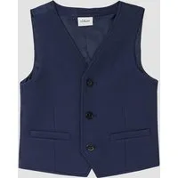 s.Oliver Jackenblazer Indoor-Weste Weste aus Interlockjersey