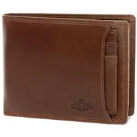 SID & VAIN Geldbörse echt Leder Geldbeutel groß hell-braun, Portemonnaie Echtleder für Herren, Wallet, Brieftasche hellbraun