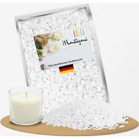 Montegoni Paraffinwachs für Kerzen, Kerzenwachs, vollraffineriertes Wachs Pastillen, Wachsgranulat pastillen, Kerzenwachs zum gießen