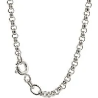 HOPLO Silberkette Silberkette Erbskette Länge 45cm - Breite 2,5mm - 925 Silber, Made in Germany